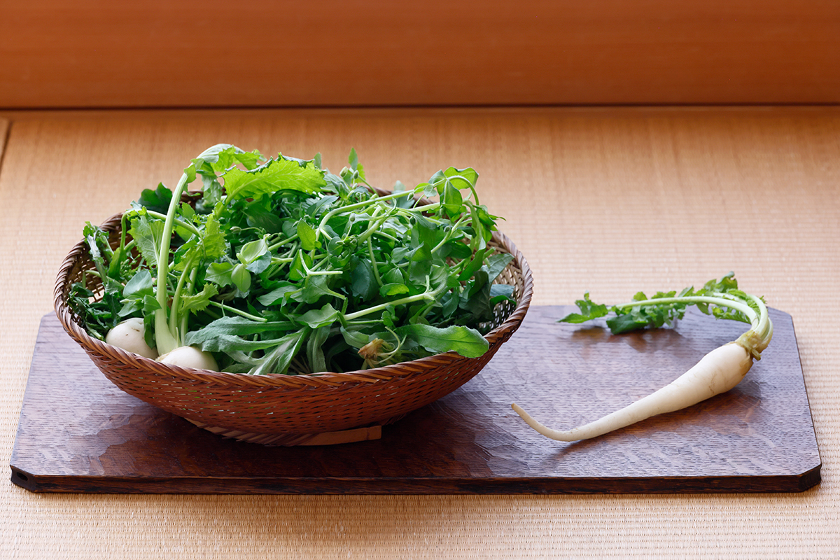 人日の節句の行事食「七草」